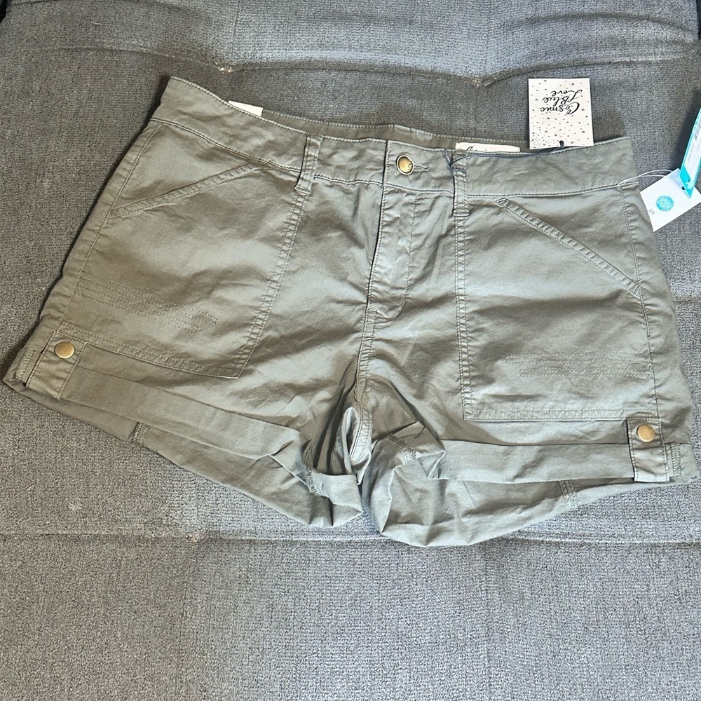 Olive Green Women's Shorts